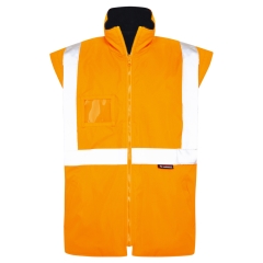 Spartan - Taped Waterproof Hi Vis Safety Vest - Orange