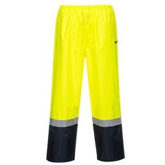 Taped Hi Vis Waterproof Work Pants - Yellow/Navy
