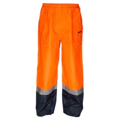 Taped Waterproof Work Pants - Orange/Navy