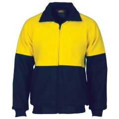 Wool Blend Hi Vis Bluey Jacket - Yellow/Navy