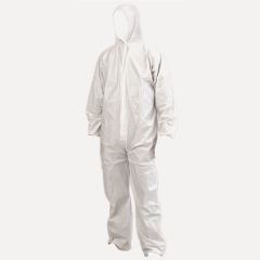 Polypropylene Disposable Coveralls - White