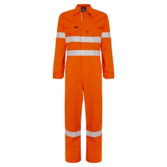 Spartan - Taped Lightweight Hi Vis Cotton Drill Coverall - Orange