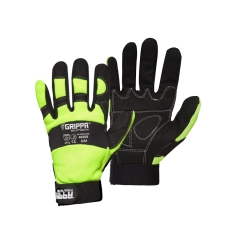 Spartan - Anti-Vibration Mechanics Gloves - Hi Vis Yellow