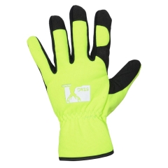 Stag Synthetic Riggers Hi Vis Yellow Gloves