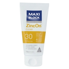 Maxiblock - ZincOn Sunscreen - SPF30 50g