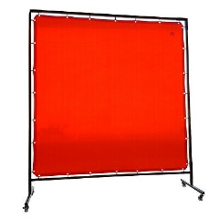 Portable Welding Screen Frame with Curtain 1.8M x 1.8M