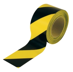Barrier Tape - 75mm Black & Yellow