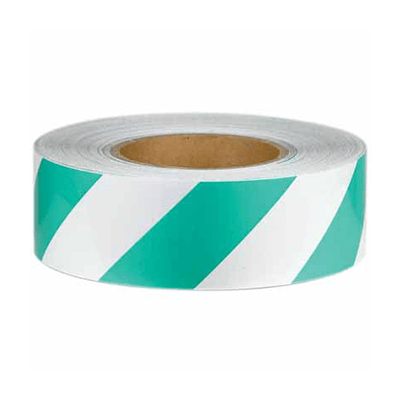 Reflective Tape - Class 2 Green & White 48mm