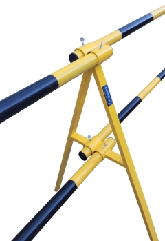 Heavy Duty Barricade Legs - 2-Way Twin-Rail