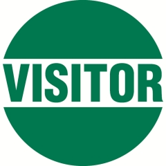 Visitor Hard Hat Sticker 10/sheet 50 OD