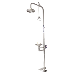 Floor Mounted Combination Shower & Eyewash