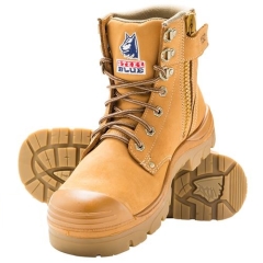 Steel Blue - Argyle Zip Bump Cap Boots 332152 - Wheat
