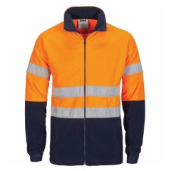 DNC - Taped Two Tone Hi Vis Polar Fleece - Orange/Navy