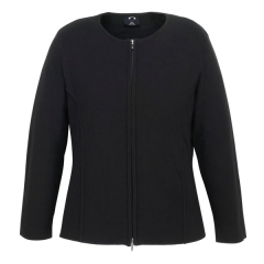 Biz Collection - Ladies 2-Way Zip Cardigan - Black