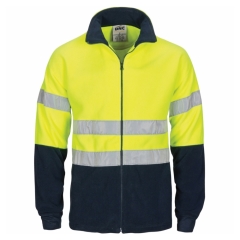 DNC - Taped Two Tone Hi Vis Polar Fleece - Yellow / Navy