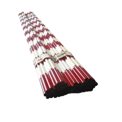 Heavy Duty Barricade Poles 2.9m - Red & White