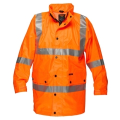Taped Hi Vis Waterproof  Jacket - Orange