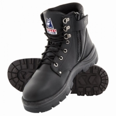 Steel Blue - Argyle Zip Nitrile Sole Boots 322152 - Black