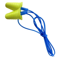 3M - Push-Ins Corded Earplugs - Grip Rings - Yellow