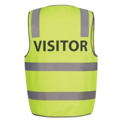 Taped Hi Vis Visitor Vest  - Yellow