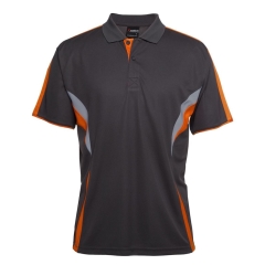 JB's - Cool Polo - Gunmetal/Orange/Grey