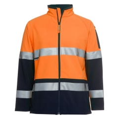 JB's -  Taped Hi Vis Softshell Jacket - Orange/Navy