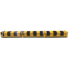 Heavy Duty Barricade Poles 2.9m Yellow & Black