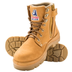 Steel Blue - Argyle Zip Nitrile Outsole Boots 322152 - Wheat
