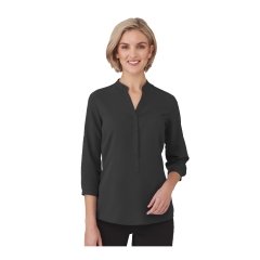City Collection - So Ezy 3/4 Sleeve Shirt - Charcoal
