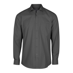 Gloweave - Mens Long Sleeve Poplin Shirt - Charcoal