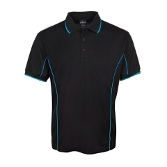 JB's - Piping Polo - Black/Aqua