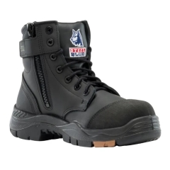 Steel Blue - Argyle Zip Sided Boots 317532 - Black
