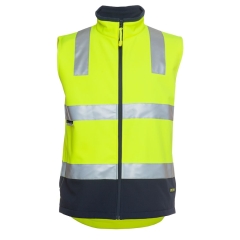 JB's - Hi Vis Softshell Vest - Lime/Navy