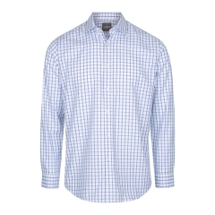 Gloweave - Oxford Check Long Sleeve Shirt - Blue