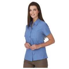 City Collection - Ezylin Womens S/S Shirt - Blue