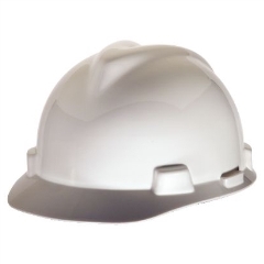 MSA - V-Gard Elite Hard Hat - Fas-Trac III 4 Point - White