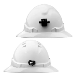 Vented Full Brim Hard Hat - Lamp Bracket & Harness