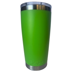 Double-Wall Insulated Cup - with Magnetic Slide Lid - 590ml Green