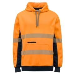 King Gee - Hi-Vis Pullover Hoodie Taped - Orange/Navy