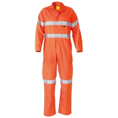 Bisley - Taped Hi Vis Lightweight Coverall - Orange
