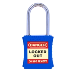 Safety Lockout Padlocks Keyed Alike - Set of 25 - Blue