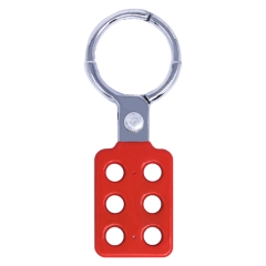Aluminium Lockout Hasp - 25mm Red