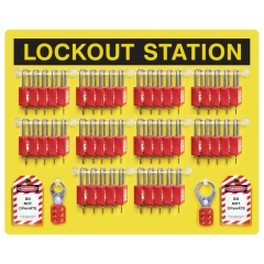 Open Lockout Station - Filled - 50 Padlocks