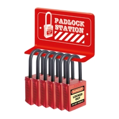 Mini Padlock Station - 6 Padlocks