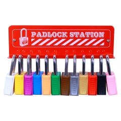 Mini Padlock Station - 12 Padlocks