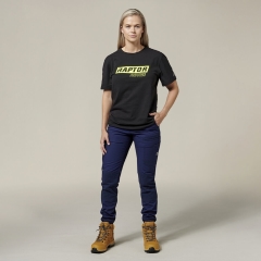 Hard Yakka - Womens Raptor Cuffed Cotton Cargo Pant - Navy