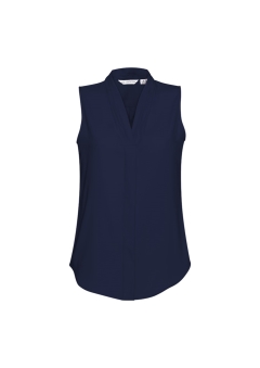 Biz Collection - Ladies Madison Sleeveless Shirt - Midnight Blue