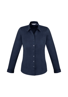 Biz Collection - Ladies Monaco Long Sleeve Shirt - Ink