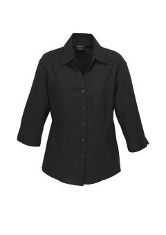 Ladies Shirt - LB3600 Oasis 3/4 Sleeve - Black