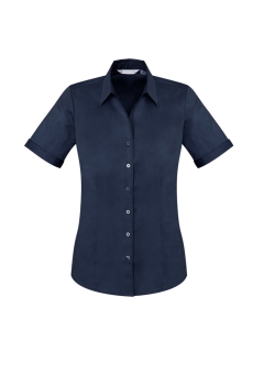 Biz Corporates - Ladies Monaco Short Sleeve Shirt - Ink